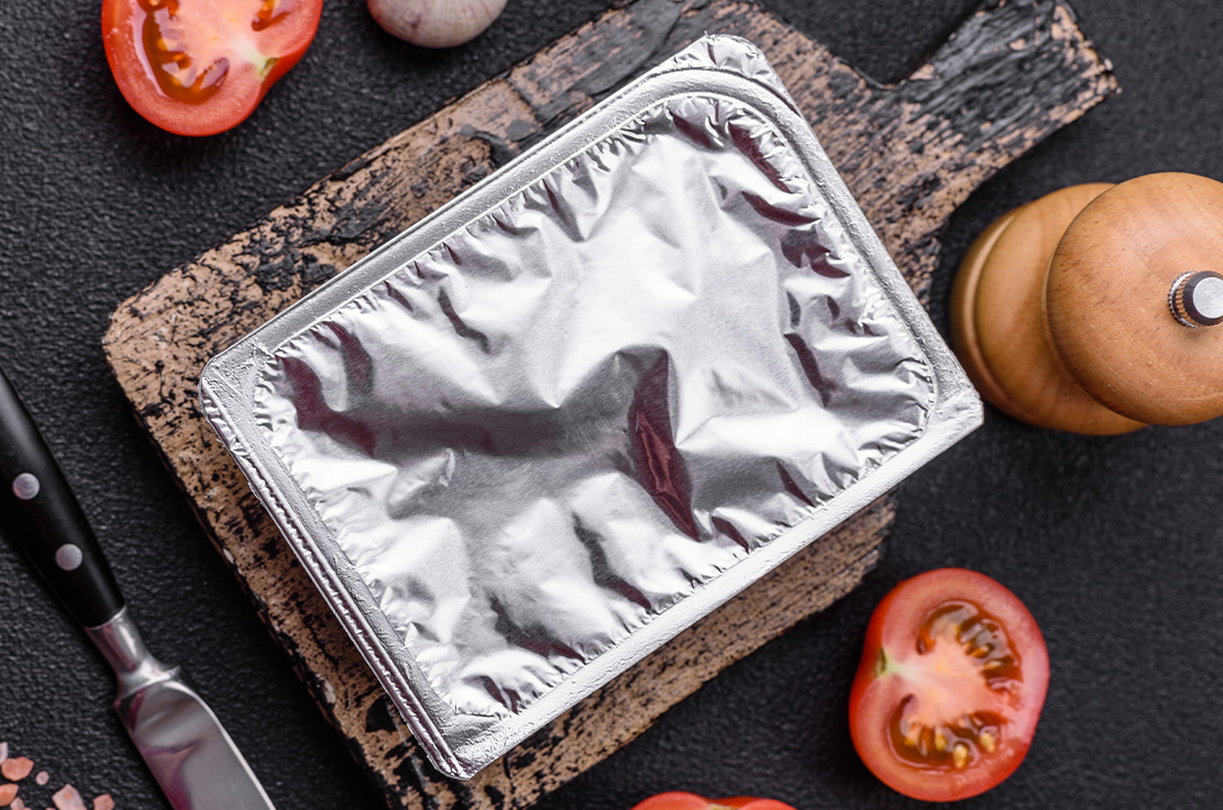 Madkasse af aluminiumsfolie