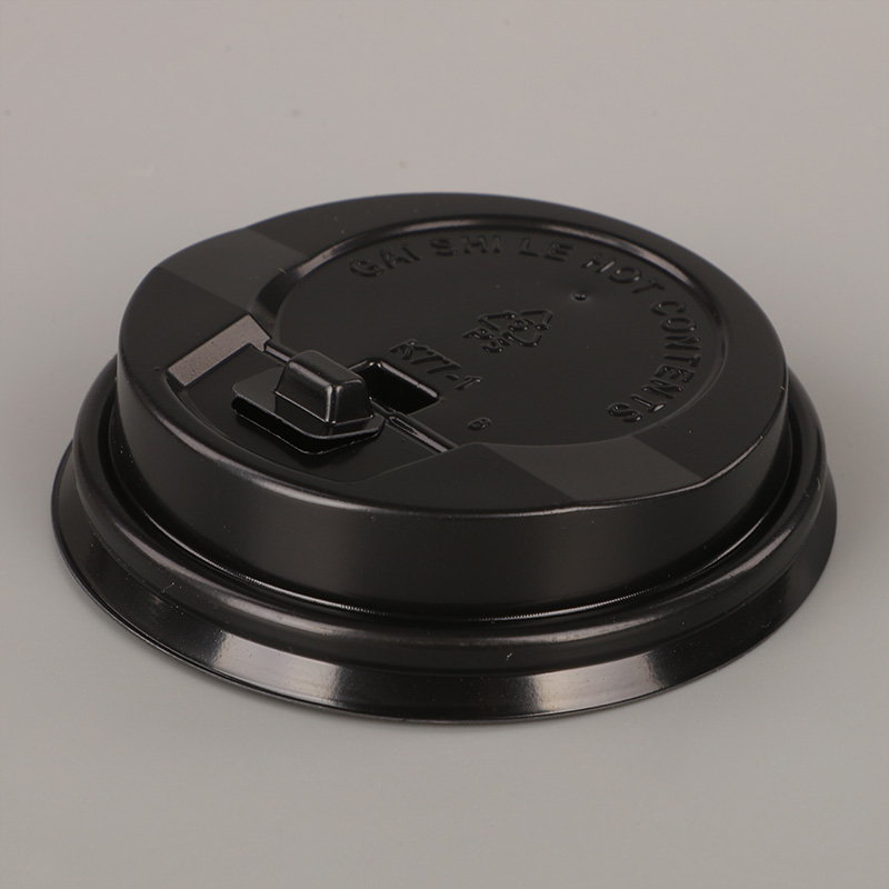 6,5 oz sorte PS varm kaffe låg