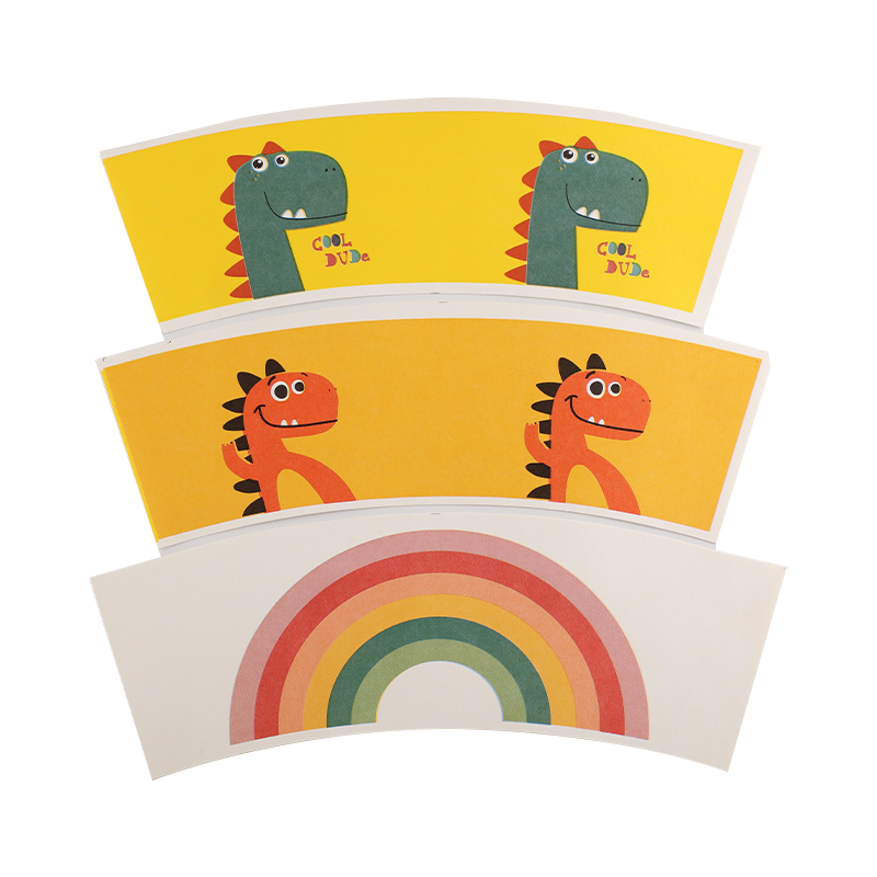 Dobbelt PE Coated Cold Cup Paper Fan