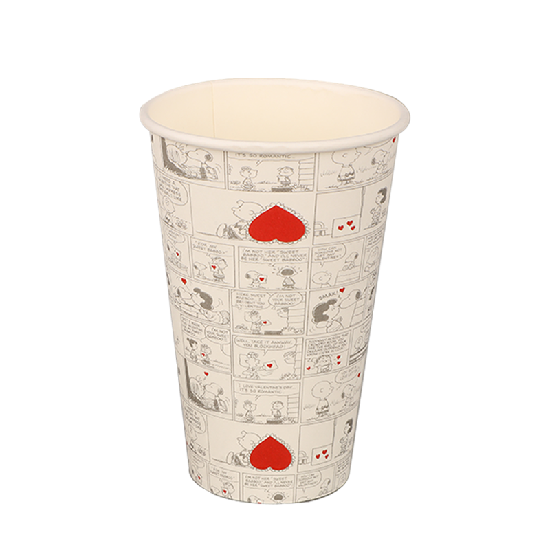 16 oz biologisk nedbrydelig kaffekop