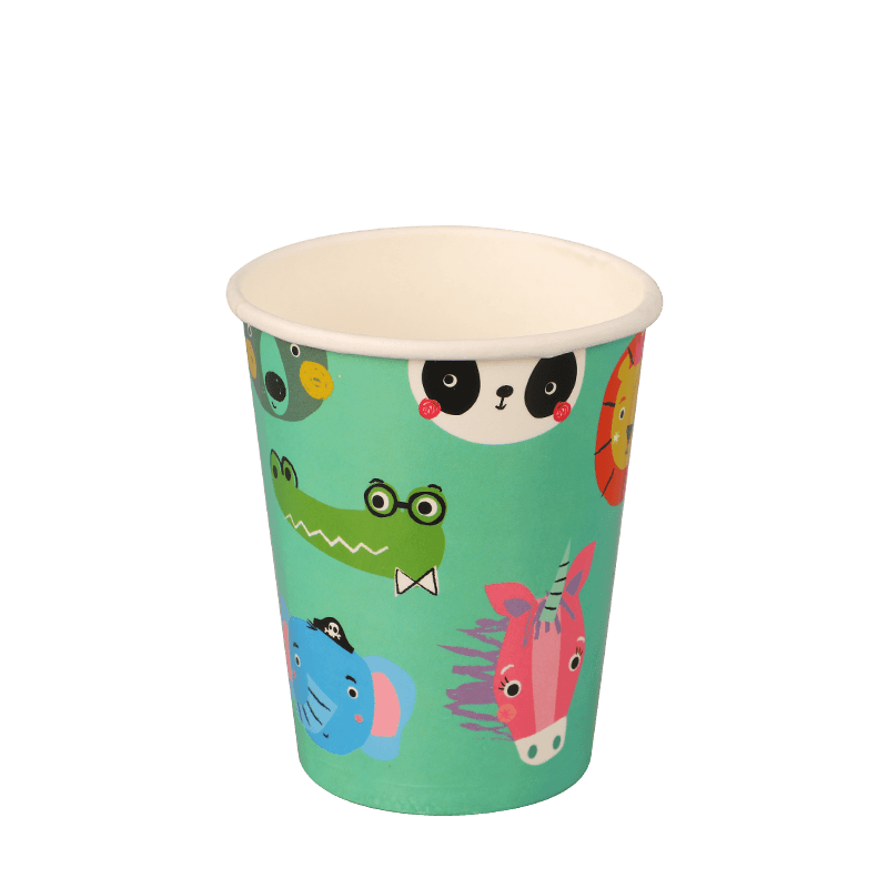 10 oz genanvendelige kold kaffe drikkepapir kopper